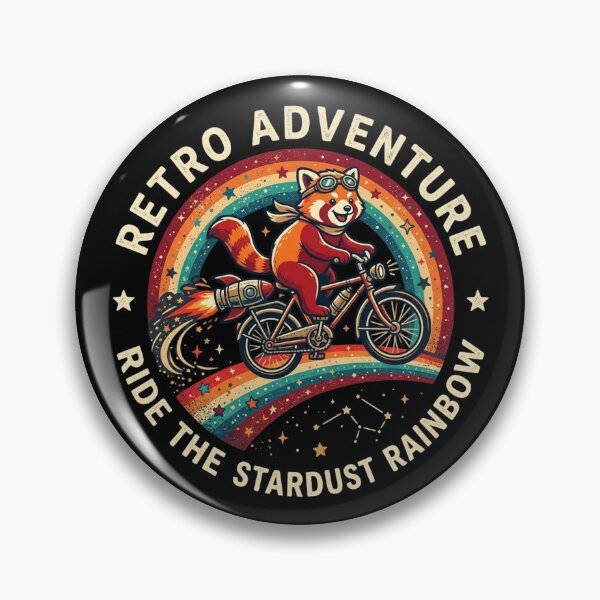 Item preview, Retro Adventure – Stardust Rainbow Ride Design designed and sold by Dogandesighn.