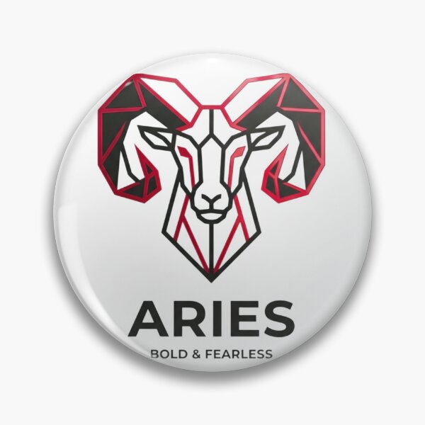 Item preview, Aries Zodiac Ram Geometric Design | Daily Horoscope Astrology Symbol | Bold & Fearless Horoscope Art designed and sold by Bhaskar Digital Art.