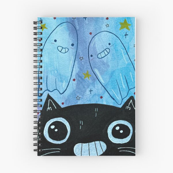 Item preview, Boo Crew - Black Cat and Ghosts Mixed Media - Day 287 of 365  designed and sold by BeeandKiwi.