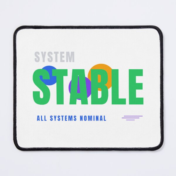 Item preview, System Stable – Modern Tech Typography Design designed and sold by HeartAndArtShop.