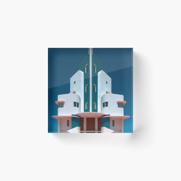 Item preview, Wall Art - Postcard - Symmetry in Motion: Futuristic Teal Dream designed and sold by ForeverPrintsOK.