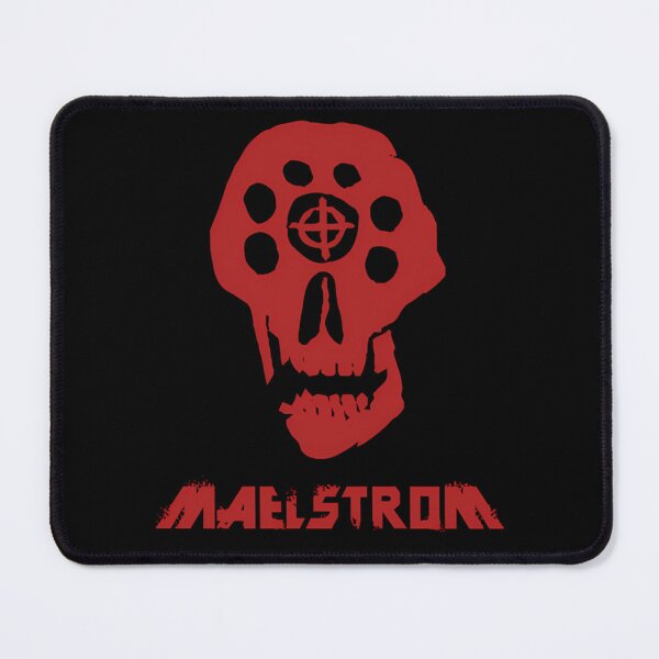 Item preview, Red Cybernetic Skull With Maelstrom Text designed and sold by Rucal77x.