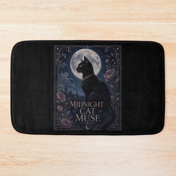 Item preview, Midnight Cat Muse Gothic Moon Poster designed and sold by Sketchlegacy.