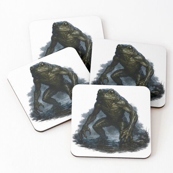Item preview, Loveland Frogman Cryptid - Legendary Frog Monster Horror Art designed and sold by ElmAlasateer.