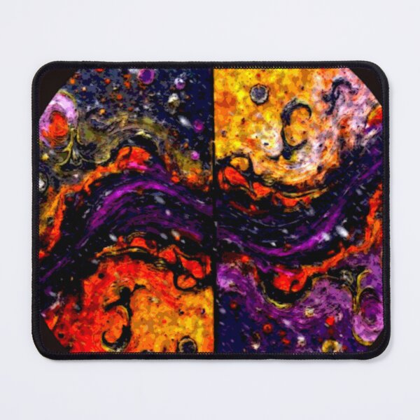 Item preview, cosmic waves round turbulent colorful geometric abstract design designed and sold by SmashingDeals.