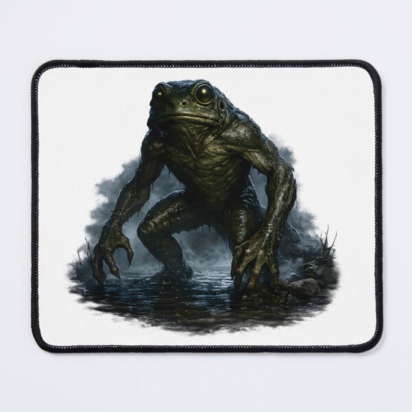 Item preview, Loveland Frogman Cryptid - Legendary Frog Monster Horror Art designed and sold by ElmAlasateer.