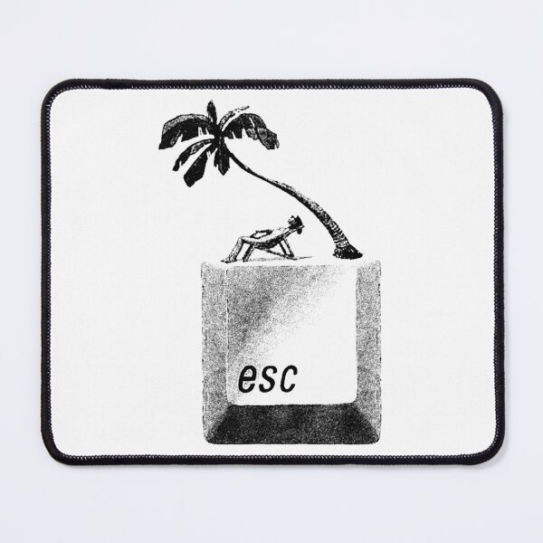 Item preview, Press Escape And Chill Keyboard Button Typo designed and sold by Rucal77x.