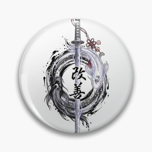 Item preview, Anime Gamer Katana with Yin Yang Koi designed and sold by Munib320.