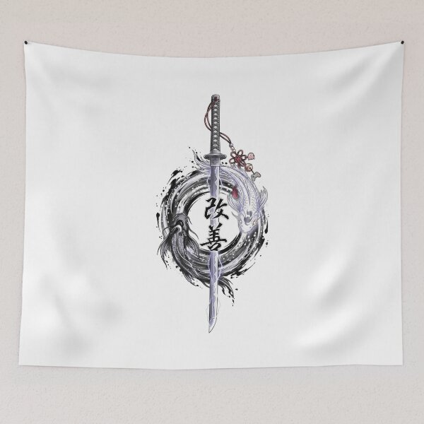Item preview, Anime Gamer Katana with Yin Yang Koi designed and sold by Munib320.