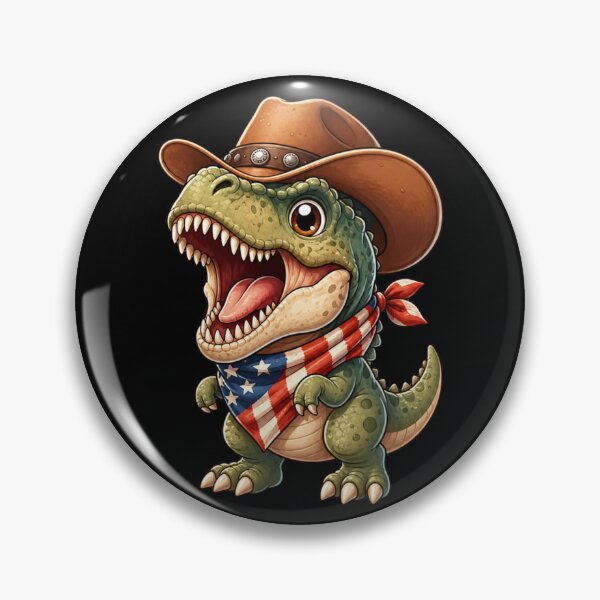 Item preview, Cute Cowboy T Rex Patriotic Dinosaur designed and sold by FREENATION2026.
