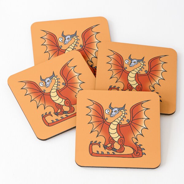 Item preview, Typhoomerang Inspired HTTYD Stylized Orange Dragon designed and sold by MysticLaceArt.