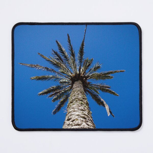Item preview, Looking Up At Tall Palm Tree Against Clear Deep Blue Sky On A Sunny Day designed and sold by Nmallia.