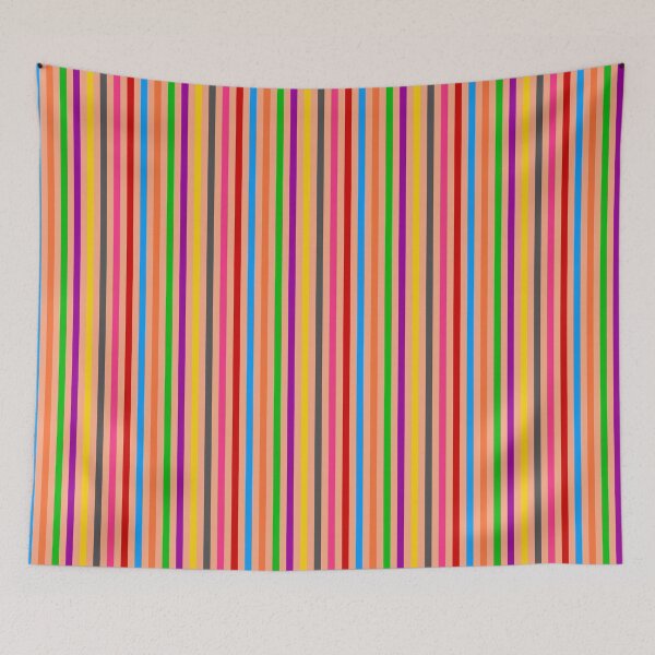 Item preview, Colorful Vertical Stripes Lines Pattern - Orange  designed and sold by PatternTitan.