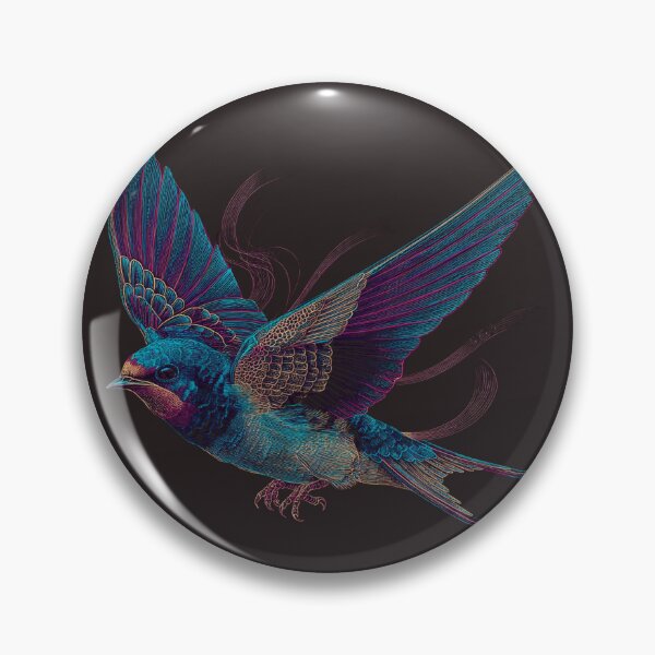 Item preview, Neon Swallow – Cyberpunk Ukiyo-e Light Bird designed and sold by Neo Tokio.
