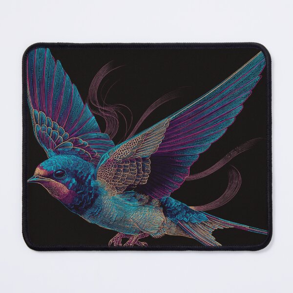 Item preview, Neon Swallow – Cyberpunk Ukiyo-e Light Bird designed and sold by Neo Tokio.