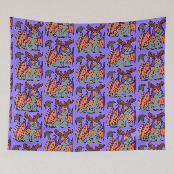 Item preview, Crimson Goregutter Inspired HTTYD Stylized Orange Dragon designed and sold by MysticLaceArt.
