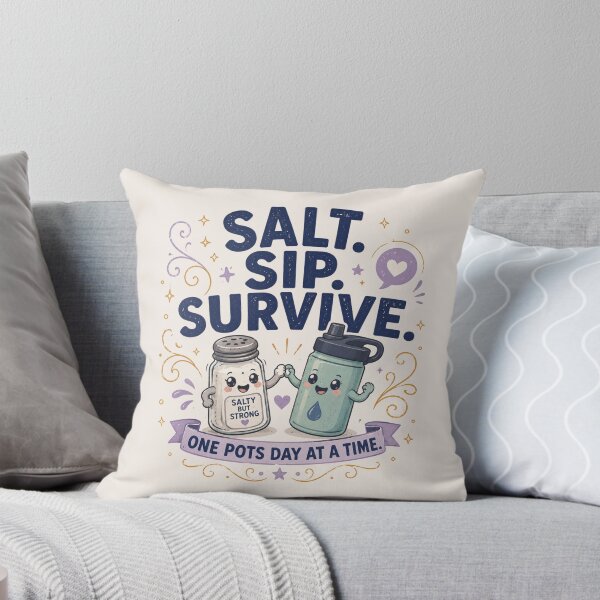 Item preview, Salt Sip Survive - Cute POTS Dysautonomia Awareness Design designed and sold by BlackSector77.