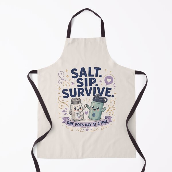 Item preview, Salt Sip Survive - Cute POTS Dysautonomia Awareness Design designed and sold by BlackSector77.