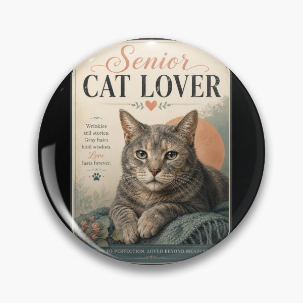 Item preview, Senior Cat Lover Vintage Cat Poster  designed and sold by Sketchlegacy.