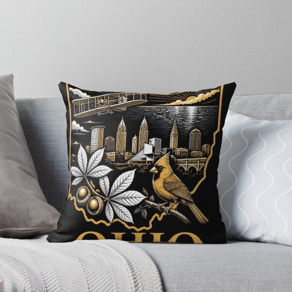 Item preview, Ohio Shirt Gold Black State Pride Design designed and sold by SunnyDesign82.