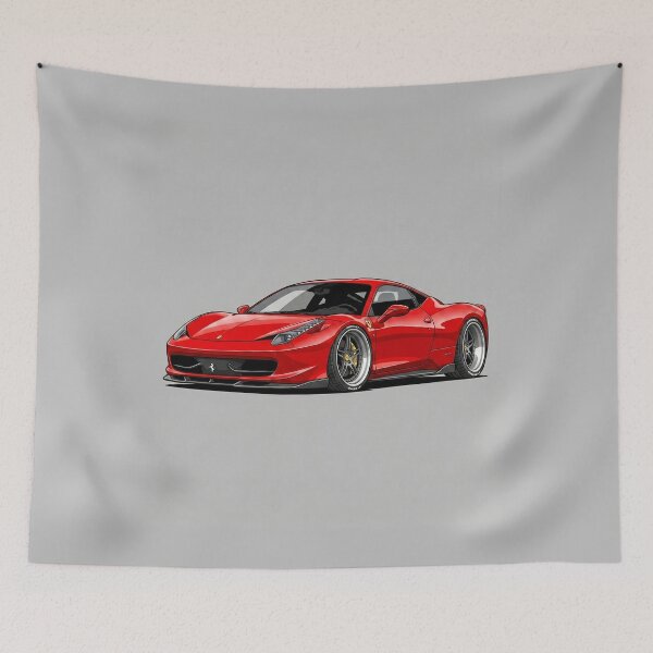 Item preview, Ferrari 458 Italia Exotic Supercar Illustration Art designed and sold by Motorline44.