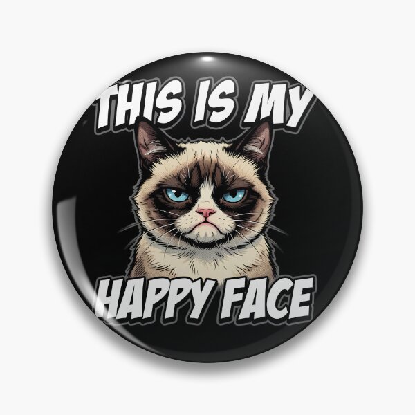 Item preview, This Is My Happy Face Grumpy Cat designed and sold by TshirtsOnline-.