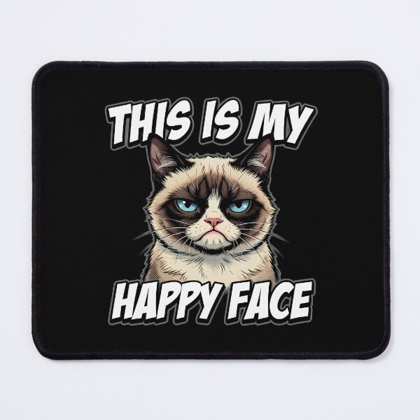 Item preview, This Is My Happy Face Grumpy Cat designed and sold by TshirtsOnline-.