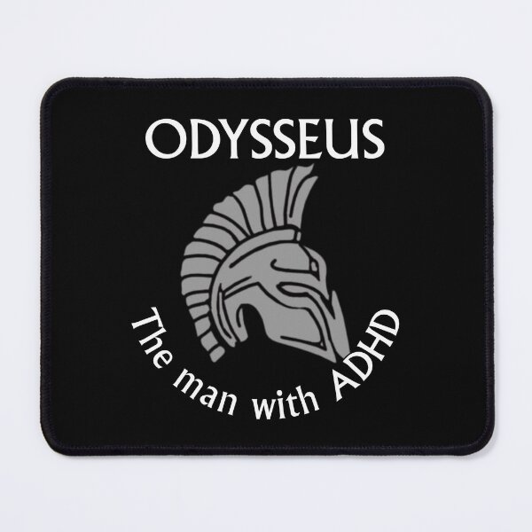 Item preview, Polytropos the homeric word for adhd (gray) designed and sold by Modern Muse of Myth.