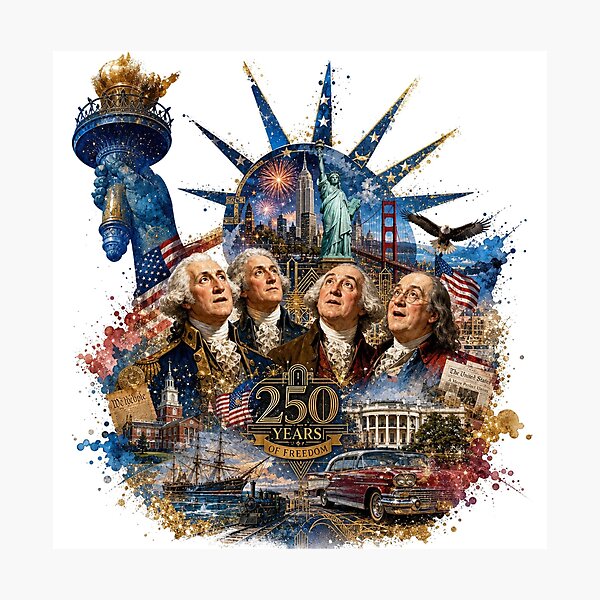 Item preview, the founding fathers of the USA designed and sold by Talpha.