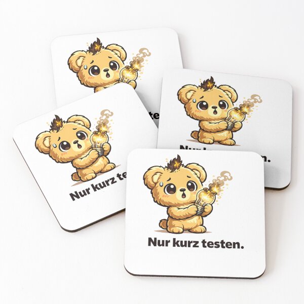 Item preview, Nur Kurz Testen Technician Humor designed and sold by WattSarkasmus.