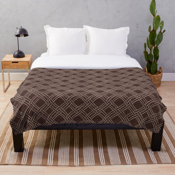 Item preview, Bright Brown Endless Trellis Pattern designed and sold by DandelionGroveStudio.