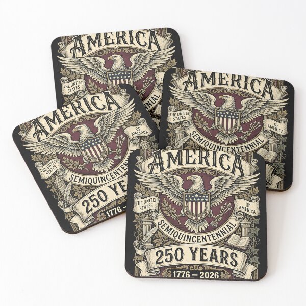 Item preview, Vintage US Semiquincentennial 250 Years America Eagle Crest designed and sold by DarkOriginArts.