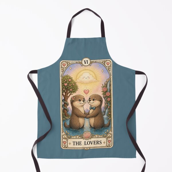 Item preview, The Lovers Otter Tarot Card designed and sold by katienicole93.