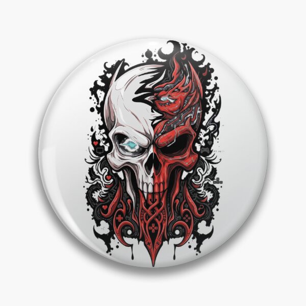 Item preview, Duality of Gaming: Biomechanical Split Skull designed and sold by Munib320.