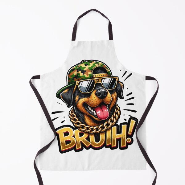Item preview, Bruh Rottweiler Dog with Sunglasses – Funny Streetwear Pet Design designed and sold by MAStrends.