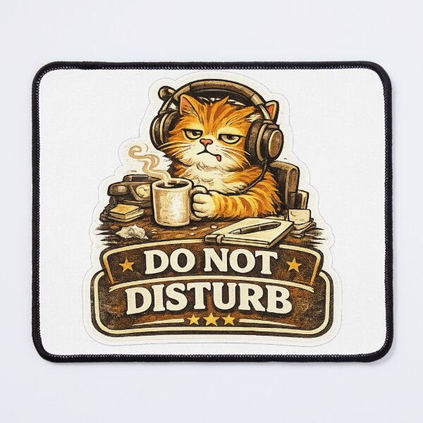 Item preview, Do Not Disturb Cat – Funny Introvert Cat Design designed and sold by Dada-arts.