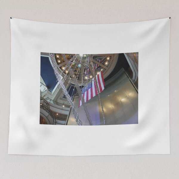 Item preview, American Flag In Atrium designed and sold by GloriaGranat.
