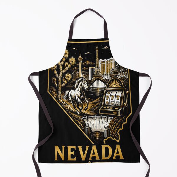 Item preview, Nevada Shirt Gold Black State Pride Design designed and sold by SunnyDesign82.