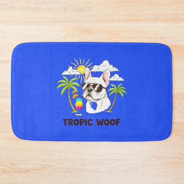 Item preview,  Tropic Woof – Cool French Bulldog With Sunglasses Tropical Beach Cartoon Art designed and sold by NewGen-For-You.