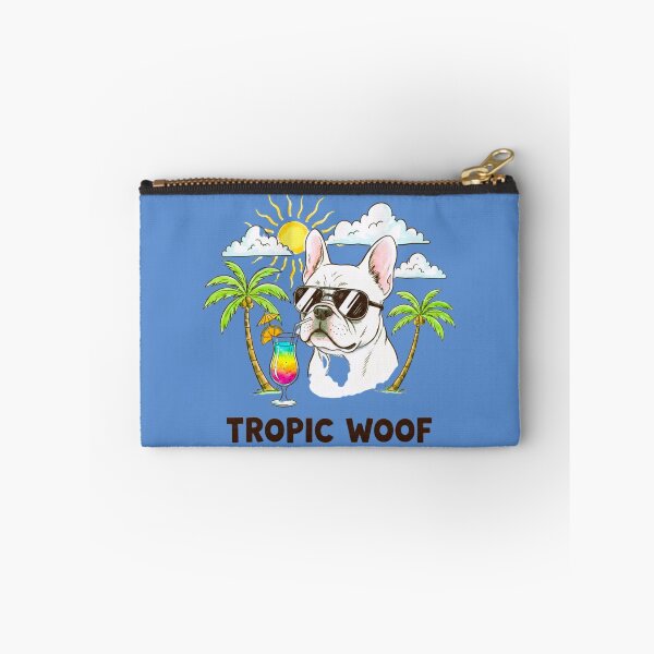 Item preview,  Tropic Woof – Cool French Bulldog With Sunglasses Tropical Beach Cartoon Art designed and sold by NewGen-For-You.