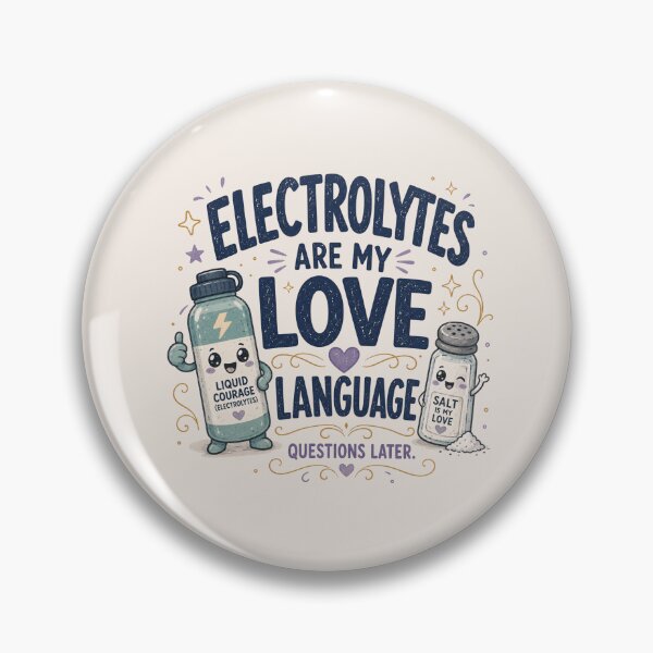 Item preview, Electrolytes Are My Love Language - Cute POTS Dysautonomia Awareness Des designed and sold by BlackSector77.