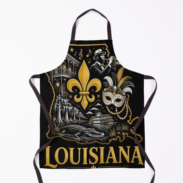 Item preview, Louisiana Shirt Gold Black State Pride Design designed and sold by SunnyDesign82.