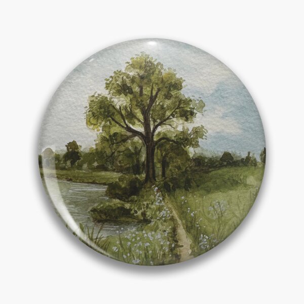 Item preview, Mini Landscape Watercolor Painting designed and sold by artpadanna.