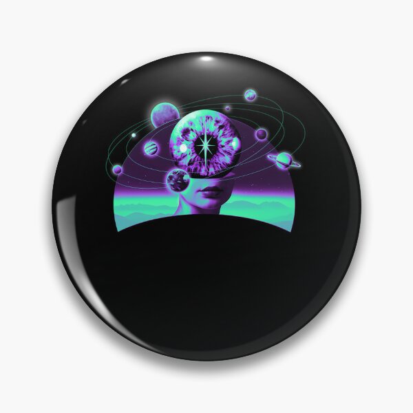 Item preview, Cosmic Eye Universe Planets Orbiting Head designed and sold by Rucal77x.
