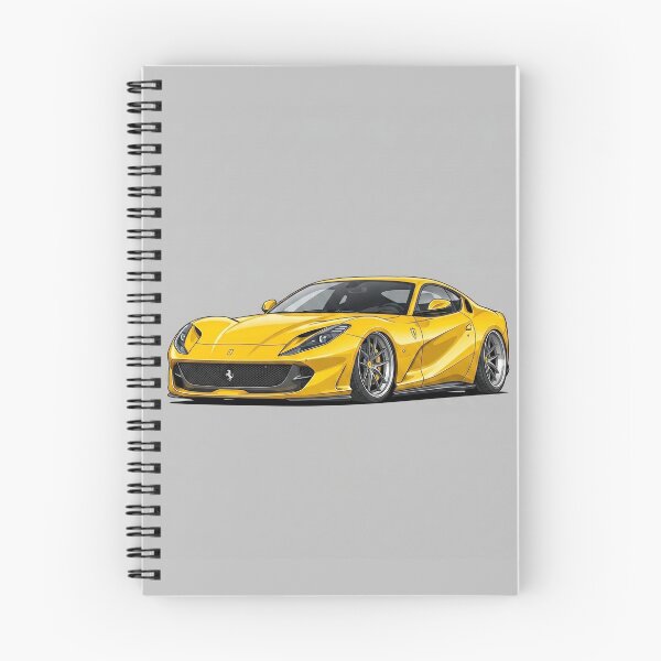 Item preview, Ferrari 812 Superfast Giallo Modena V12 Illustration Art designed and sold by Motorline44.