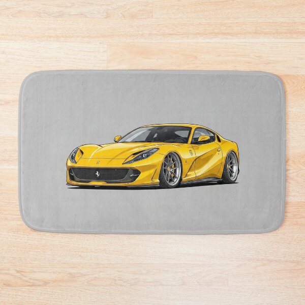 Item preview, Ferrari 812 Superfast Giallo Modena V12 Illustration Art designed and sold by Motorline44.