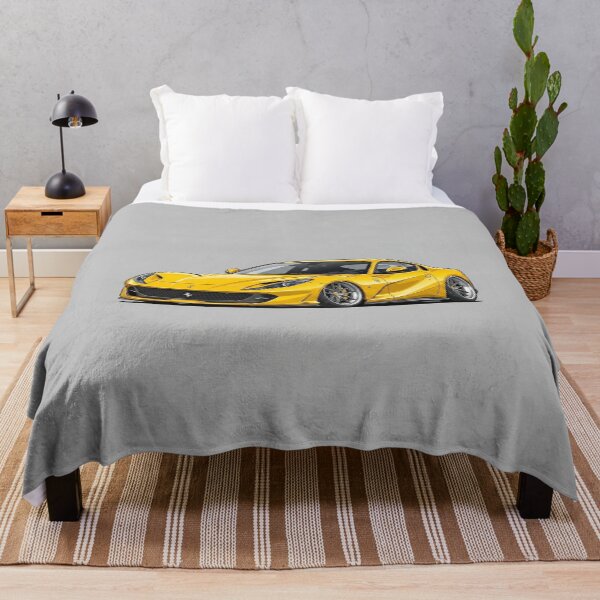 Item preview, Ferrari 812 Superfast Giallo Modena V12 Illustration Art designed and sold by Motorline44.