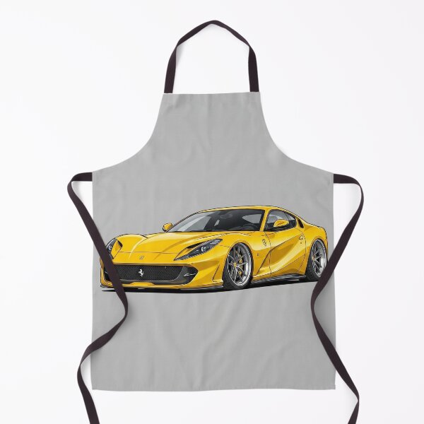 Item preview, Ferrari 812 Superfast Giallo Modena V12 Illustration Art designed and sold by Motorline44.