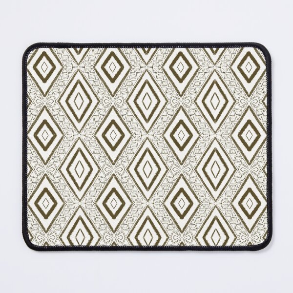 Item preview, Olive Boho Diamond Pattern designed and sold by DandelionGroveStudio.