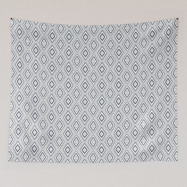 Item preview, Blue Boho Diamond Pattern designed and sold by DandelionGroveStudio.